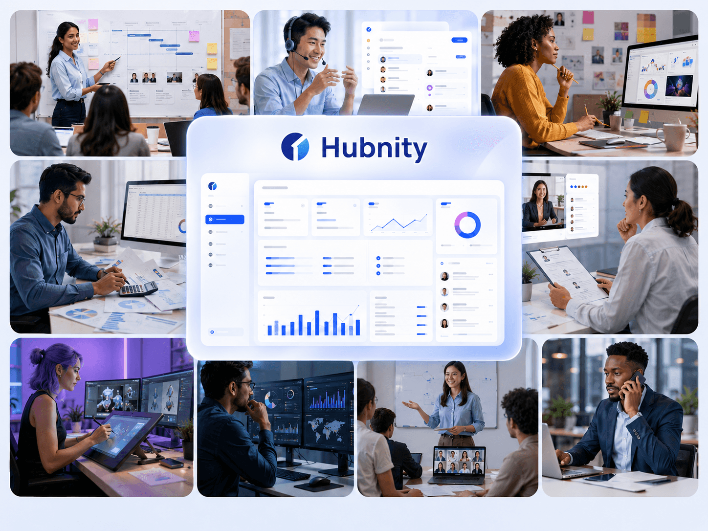 Hubnity workflows for cross-functional departments