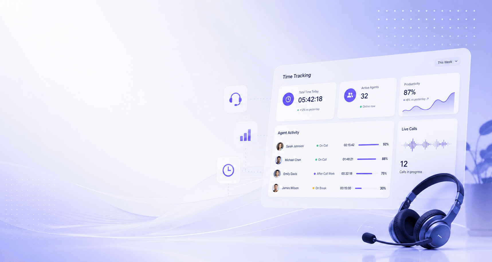 Customer support team managing ticket queues and live response workflows