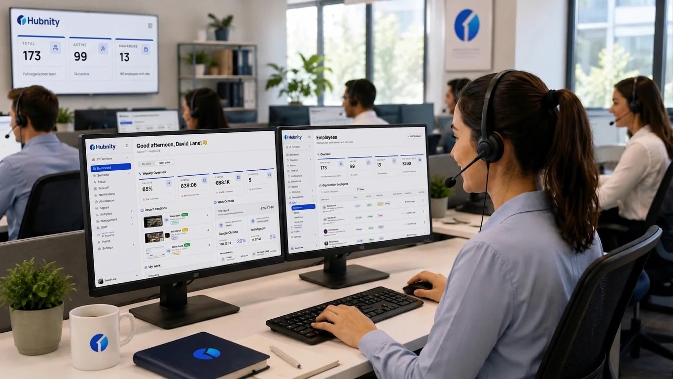 Customer support team managing ticket queues and live response workflows