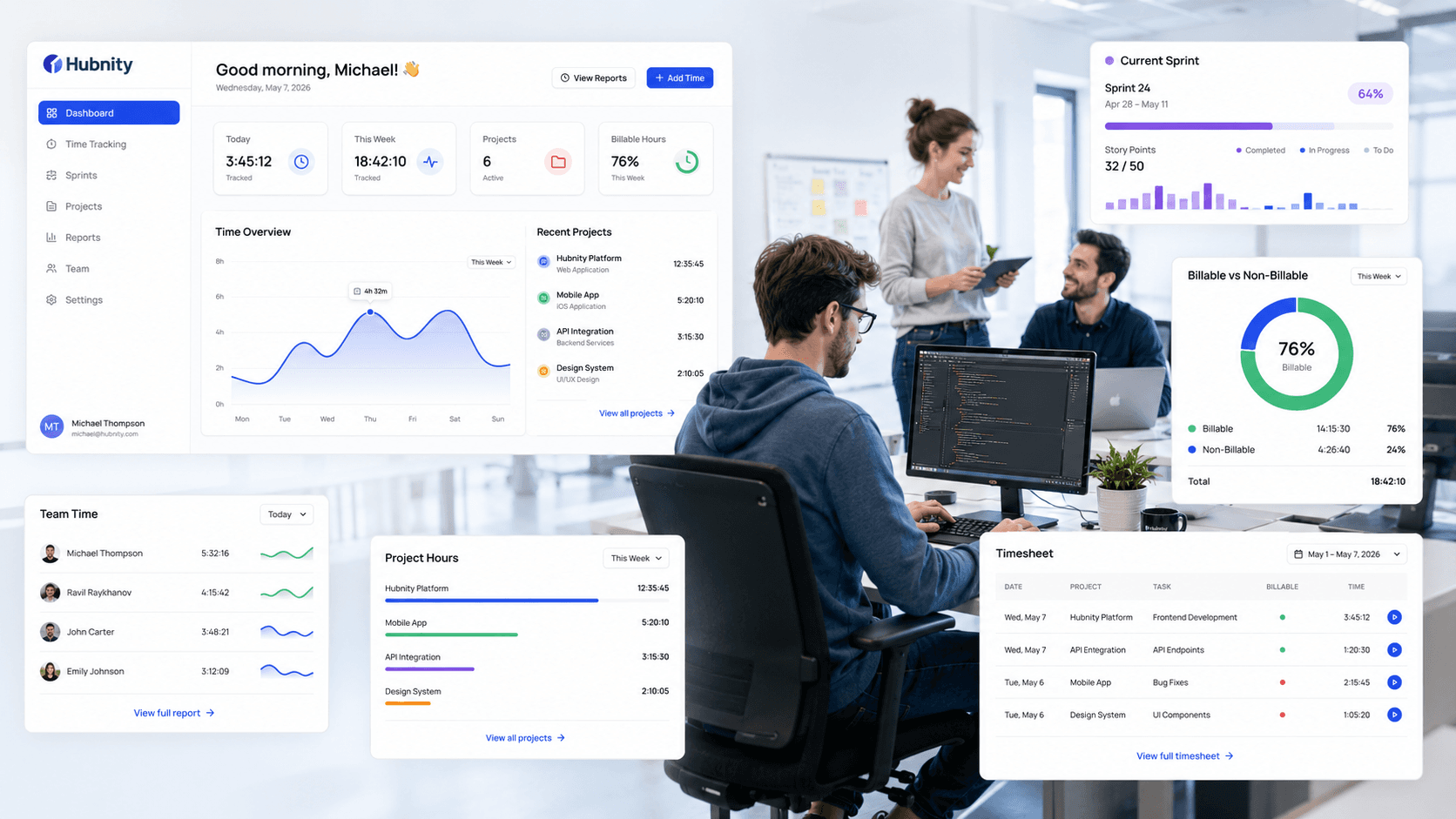 Software & IT: Track development hours