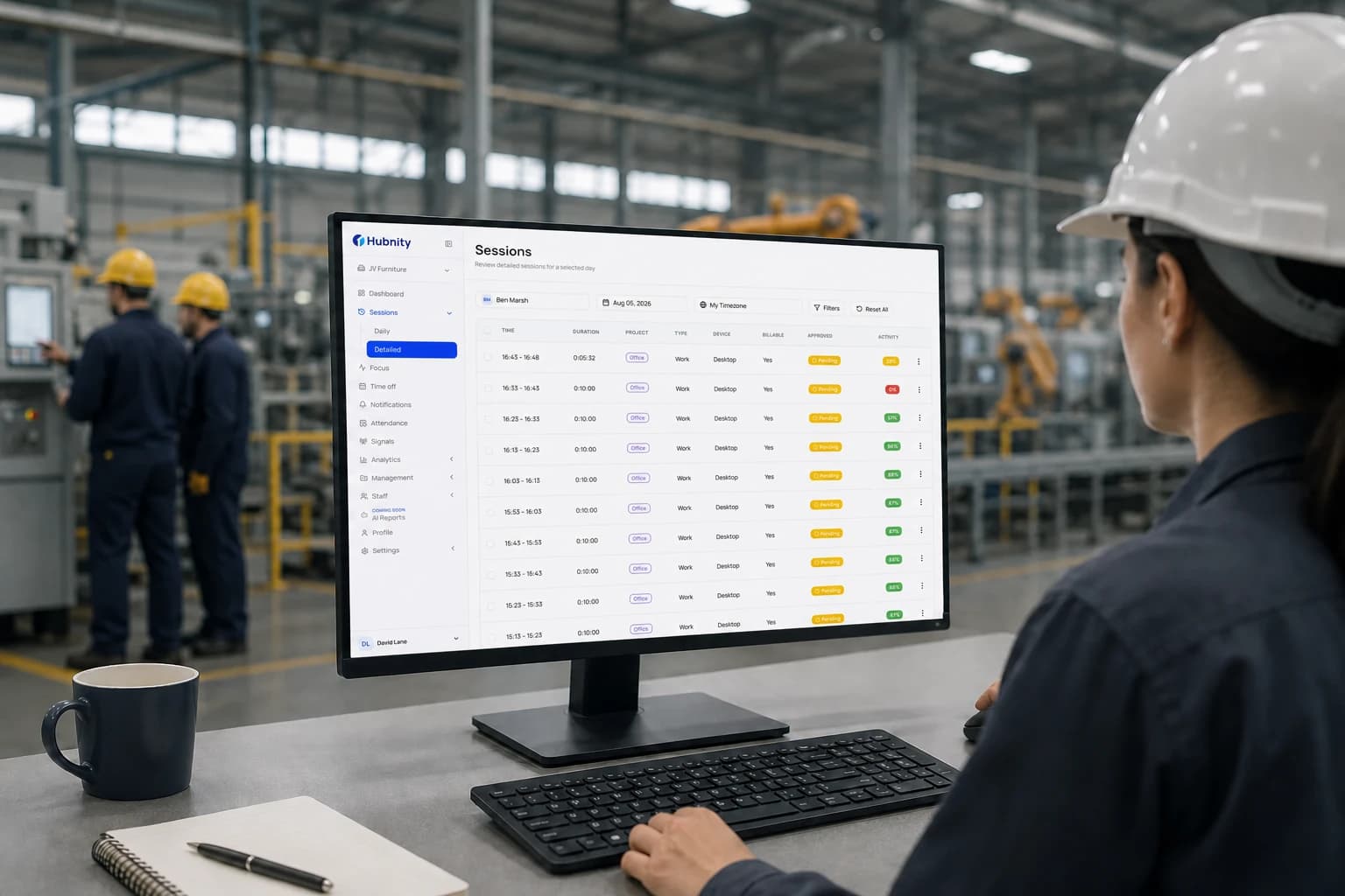 Manufacturing & Industry: Review production work in context