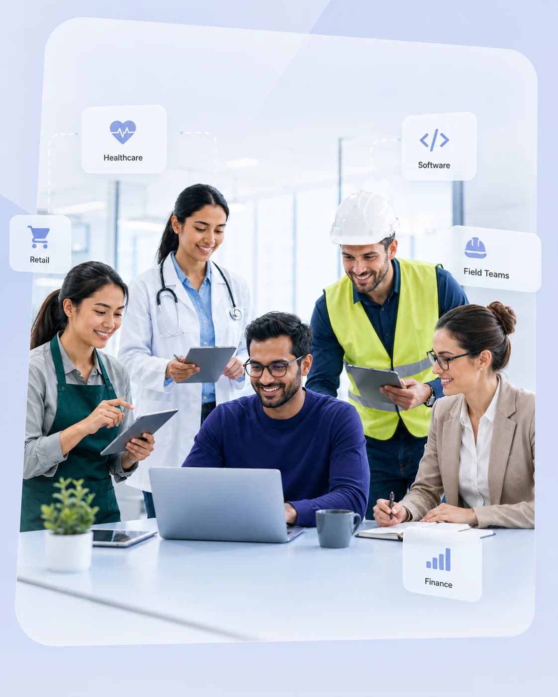 Hubnity workflows for cross-functional departments